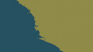 Sierra Leone haritası - sür. Bölgeler. Desen.