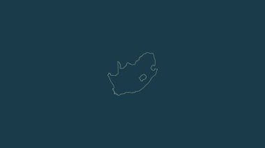 Güney Afrika haritası - sağlam. Bölgeler. Fiziksel.