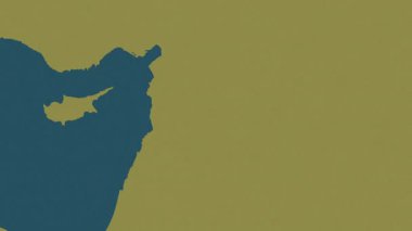 Suriye haritası - sür. Bölgeler. Desen.