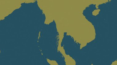 Tayland haritası - sür. Sınır. Desen.