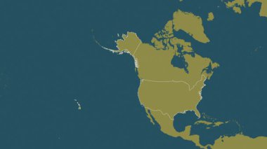 Alaska ve Hawaii haritasıyla Amerika Birleşik Devletleri - özet. Sınır. Desen.