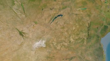 Zimbabwe haritası - sür. Sınır. Uydu.