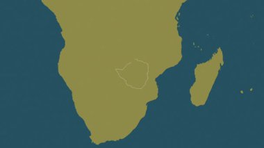 Zimbabwe haritası - özüt. Sınır. Şablon. Etiketler