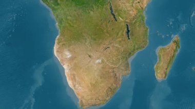 Zimbabwe haritası - süzül. Sınır. Uydu.