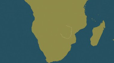 Zimbabwe haritası - süzül. Sınır. Desen.