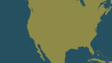 Birleşik Devletler haritası - sür. Bölgeler. Desen.