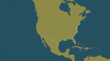 Birleşik Devletler haritası - süzül. Bölgeler. Desen.