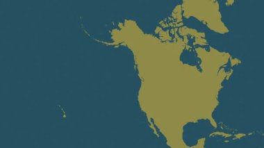 Alaska ve Hawaii haritasıyla Amerika Birleşik Devletleri - sür. Bölgeler. Desen.