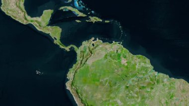 Venezuela haritası - süzül. Bölgeler. Uydu.