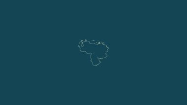 Venezuela haritası - katı. Bölgeler. Uydu.