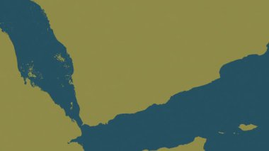 Yemen haritası - sür. Bölgeler. Desen.