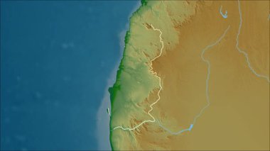 Namibe - Angola vilayeti, çıkarıldı. Fiziksel