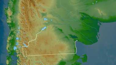 Rio Negro - Arjantin vilayeti, çıkarıldı. Fiziksel