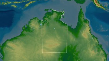 Kuzey Bölgesi - Avustralya toprakları, çıkarıldı. Fiziksel