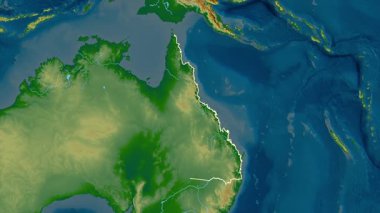 Queensland - Avustralya eyaleti, çıkarıldı. Fiziksel