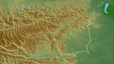 Steiermark - Avusturya eyaleti, çıkarıldı. Fiziksel