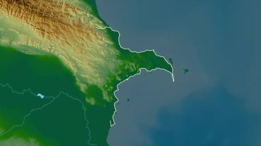 Absheron - Azerbaycan bölgesi, çıkarıldı. Fiziksel