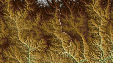 Trongsa - Butan bölgesi, çıkarıldı. Fiziksel