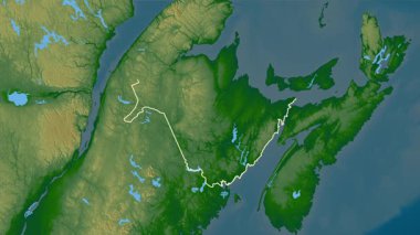 New Brunswick - Kanada eyaleti, çıkarıldı. Fiziksel