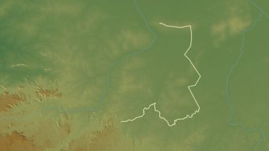 Logone Oriental - Çad bölgesi, çıkarılmış. Fiziksel