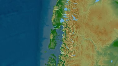 Los Lagos - Şili bölgesi, boşaltıldı. Fiziksel