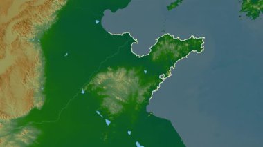 Shandong - Çin vilayeti, çıkarıldı. Fiziksel