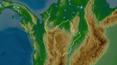 Antioquia - Kolombiya departmanı, çıkarıldı. Fiziksel