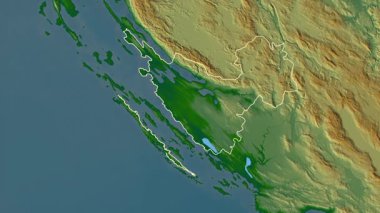 Zadarska - Hırvatistan ilçesi, çıkarıldı. Fiziksel