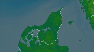 Nordjylland - Danimarka bölgesi, boşaltıldı. Fiziksel