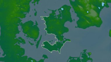 Sjlland - Danimarka bölgesi, boşaltıldı. Fiziksel