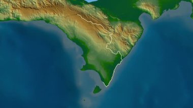 Pedernales, Dominicana, çıkarıldı. Fiziksel