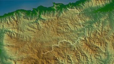 Aileu - Doğu Timor bölgesi, çıkarıldı. Fiziksel