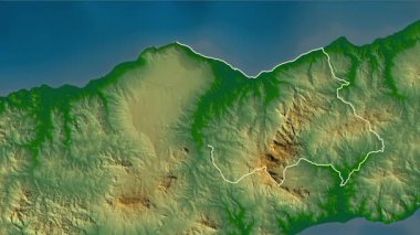 Baucau - Doğu Timor bölgesi, çıkarıldı. Fiziksel