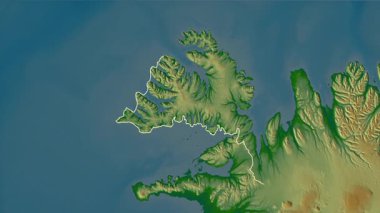 Vestfirir, İzlanda, çıkarıldı. Fiziksel