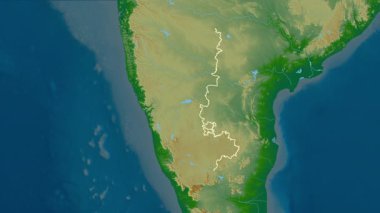 Karnataka, Hindistan, çıkarıldı. Fiziksel