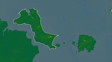Bangka-Belitung, Endonezya, çıkarıldı. Fiziksel
