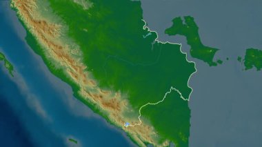 Sumatera Selatan, Endonezya, çıkarıldı. Fiziksel