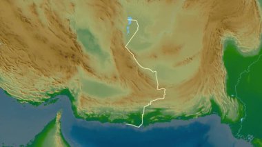 Sistan ve Baluchestan, İran, çıkarıldı. Fiziksel