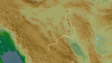 Yazd, İran, çıkarıldı. Fiziksel