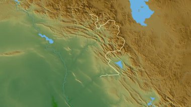 Erbil, Irak, çıkarıldı. Fiziksel