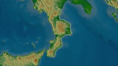 Calabria, İtalya, çıkarıldı. Fiziksel