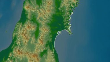 Miyagi, Japonya, çıkarıldı. Fiziksel