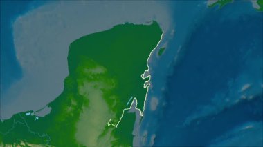 Quintana Roo, Meksika, çıkarılmış. Fiziksel