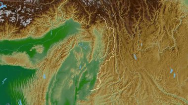 Kachin, Myanmar, çıkarıldı. Fiziksel