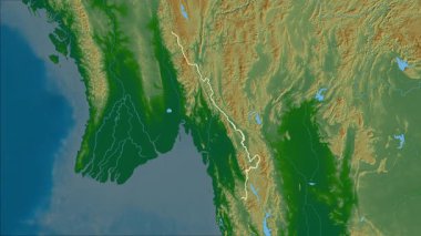 Kayin, Myanmar, çıkarıldı. Fiziksel