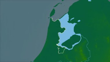 Noord-Holland, Hollanda, Hollanda, çıkarılmış. Fiziksel