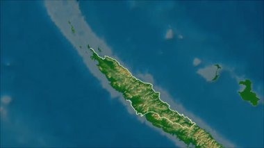 Nord, New Caledonia, çıkarıldı. Fiziksel