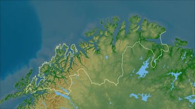 Troms og Finnmark, Norveç, çıkarıldı. Fiziksel