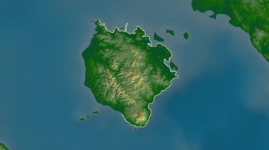 Marinduque, Filipinler, çıkarıldı. Fiziksel