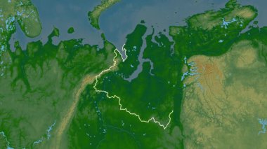 Yamal-Nenets, Rusya, çıkarıldı. Fiziksel